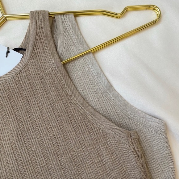TANK knit tank top — In Khaki - Picture 6 of 6